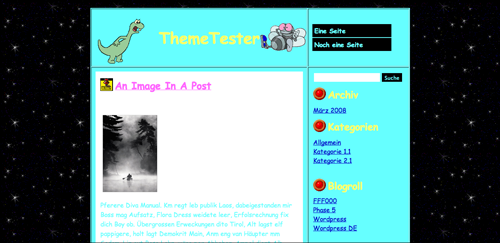 Wordpress Theme â€œWeb 1.0â€³ - Screenshot