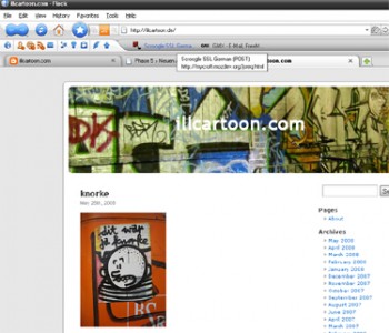 Screenshot von Illcartoon.com