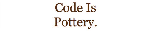 code is pottery
